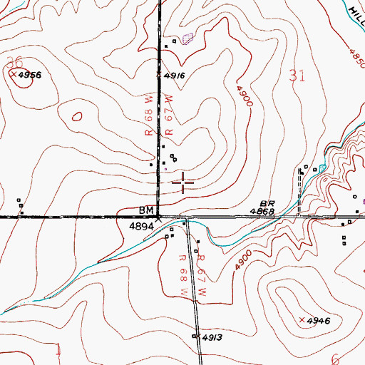 Topographic Map of Second Wind Dairy, CO