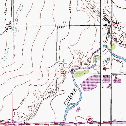 Topographic Map of Adam Dairy, CO