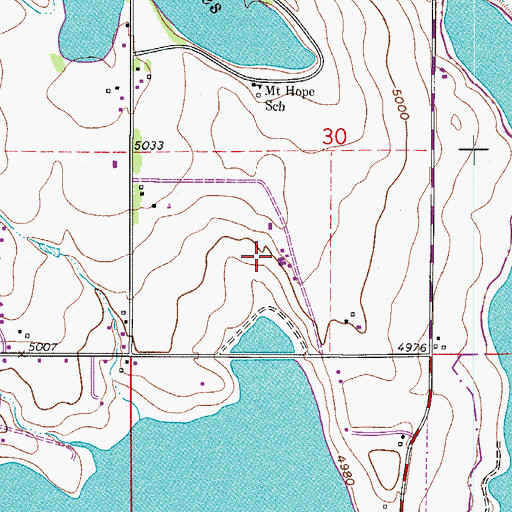 Topographic Map of A and A Dairy, CO
