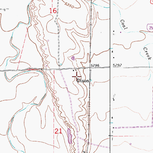 Topographic Map of Becksted Dairy, CO