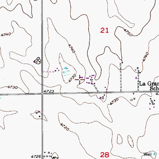 Topographic Map of Buxman Dairy and Farms, CO