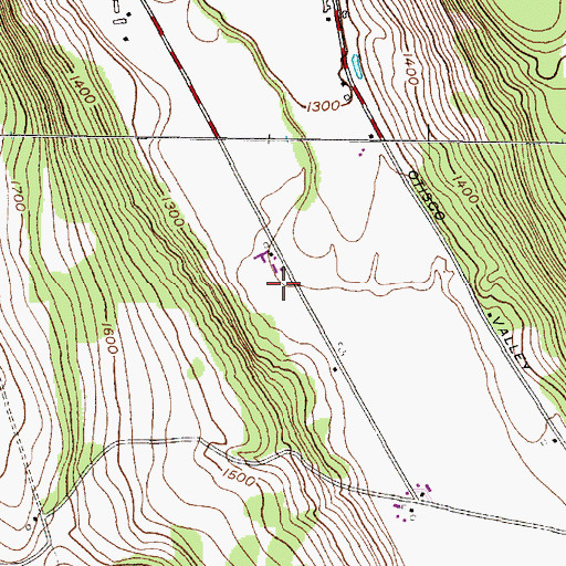 Topographic Map of Preble Hill Farms, NY