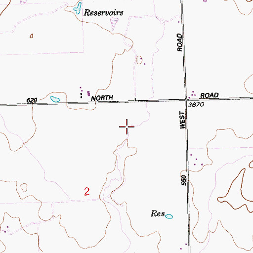 Topographic Map of 700 Drain, ID