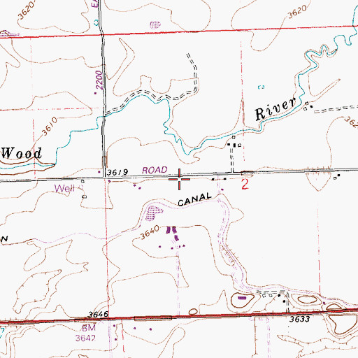 Topographic Map of Crosstie, ID