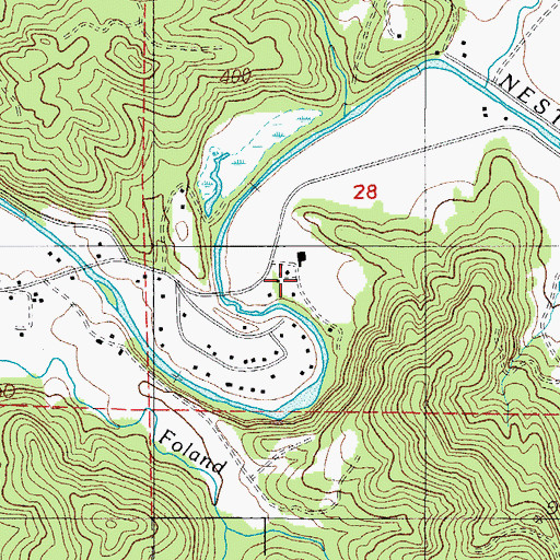 Topographic Map of River Front Dairy, OR