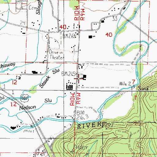 Topographic Map of Averill Dairy, OR