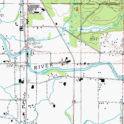 Topographic Map of Victor Dairy, OR