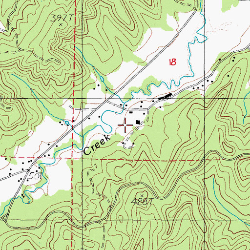 Topographic Map of R and R Dairy, OR