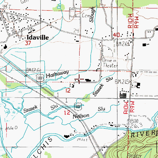 Topographic Map of Turning Point Dairy, OR