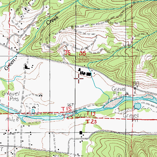 Topographic Map of Deswort Dairy, OR