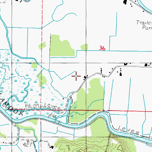Topographic Map of Hathaway Farms, OR