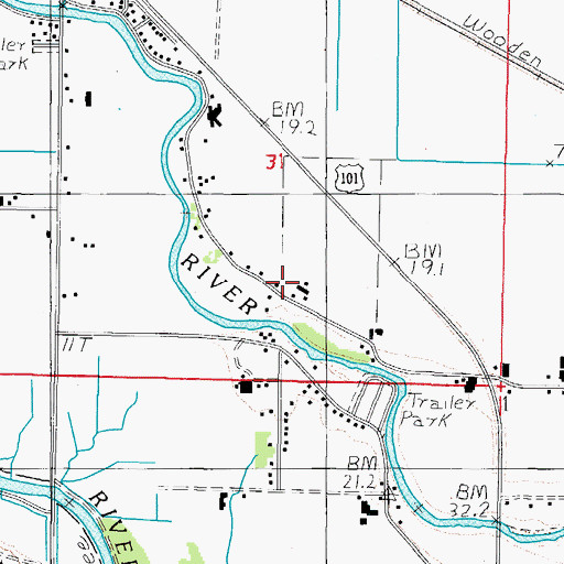 Topographic Map of Orella Dairy, OR