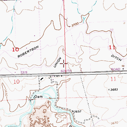 Topographic Map of Union Spillway, ID