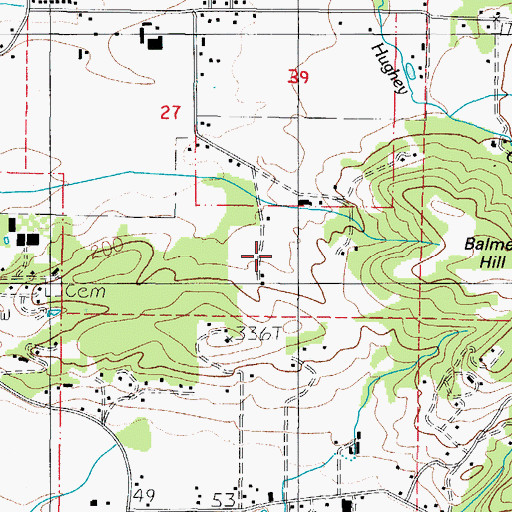 Topographic Map of Shady Oak Dairy, OR