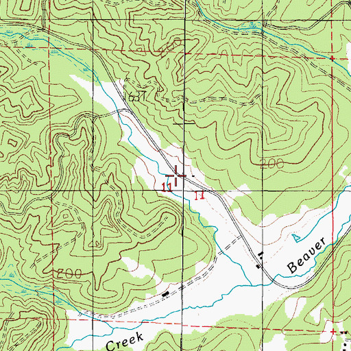 Topographic Map of Spring Valley Farms, OR