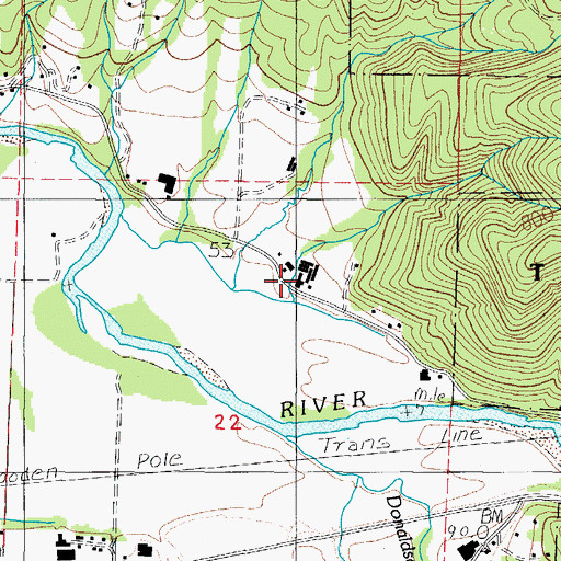 Topographic Map of Sugarloaf Acres, OR
