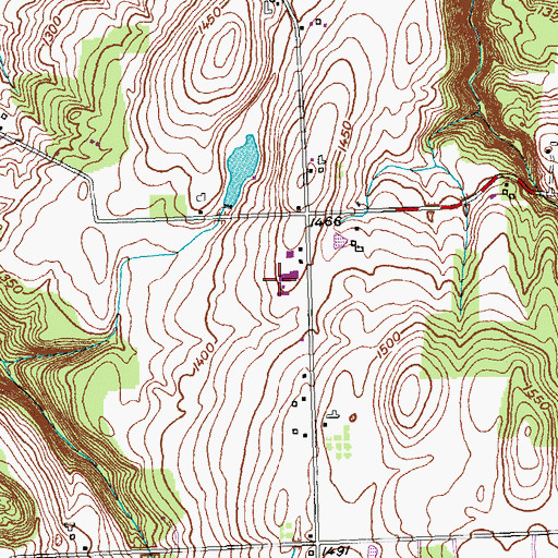 Topographic Map of Friendly Acres Farm, NY