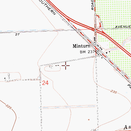 Topographic Map of Double DJ Farms Dairy, CA