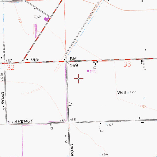 Topographic Map of Triangle M Dairy, CA