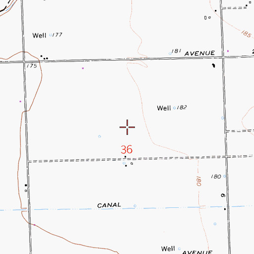 Topographic Map of Troost Dairy, CA