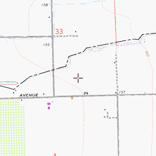 Topographic Map of Coelho Farms Dairy, CA