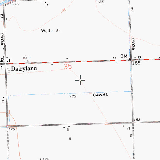 Topographic Map of Avila Family Dairy, CA