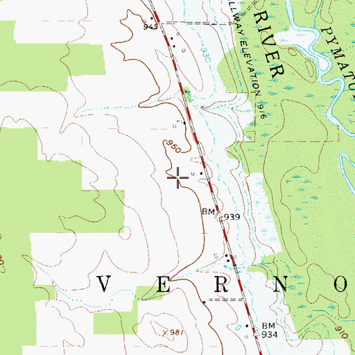 Topographic Map of Carr Farms, OH