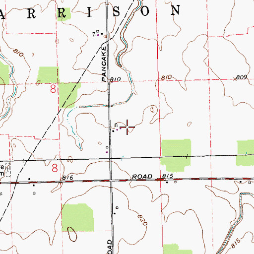 Topographic Map of Fralick Farm, OH