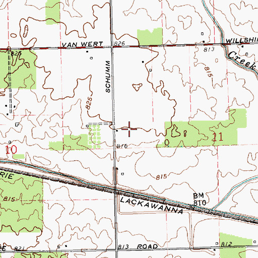 Topographic Map of Jones Farm, OH