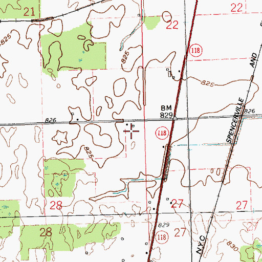 Topographic Map of L and S Farm, OH