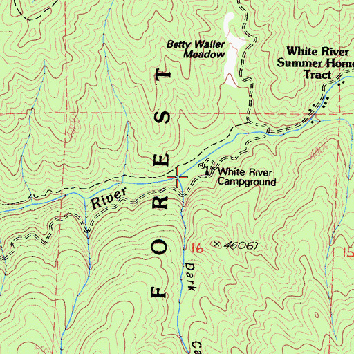 Topographic Map of Dark Canyon, CA