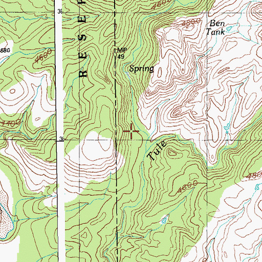 Topographic Map of Butcherknife Canyon, AZ