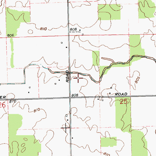 Topographic Map of Norman Farm, OH