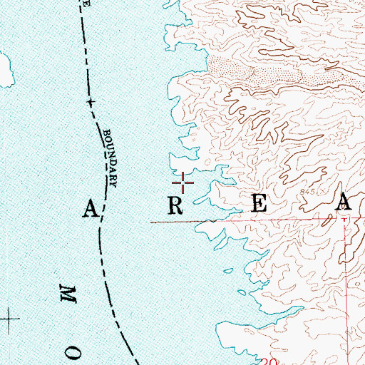 Topographic Map of Castle Cove, AZ