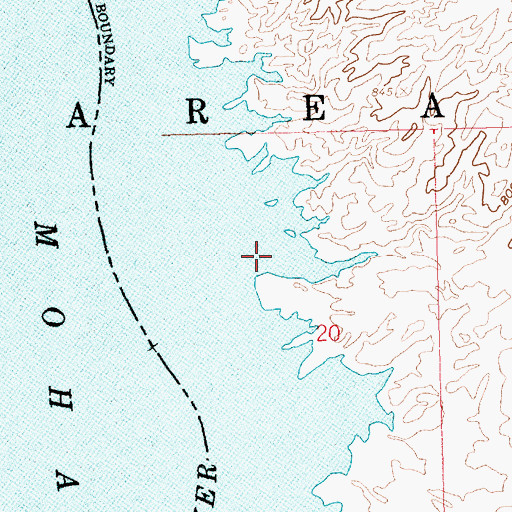 Topographic Map of Golden Door Cove, AZ