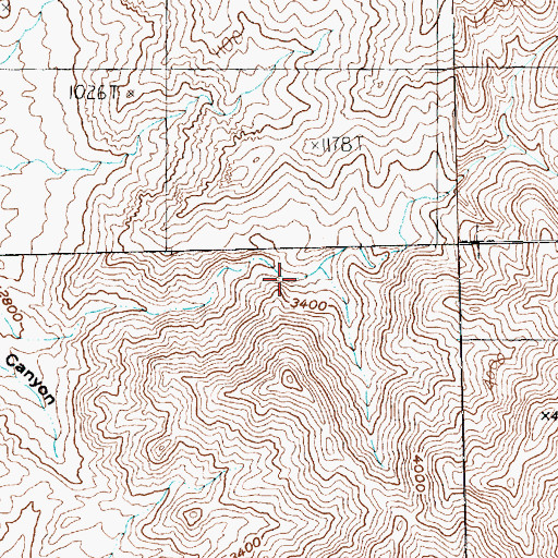 Topographic Map of Horsethief Spring, AZ