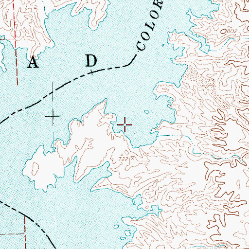 Topographic Map of Owl Point Cove, AZ