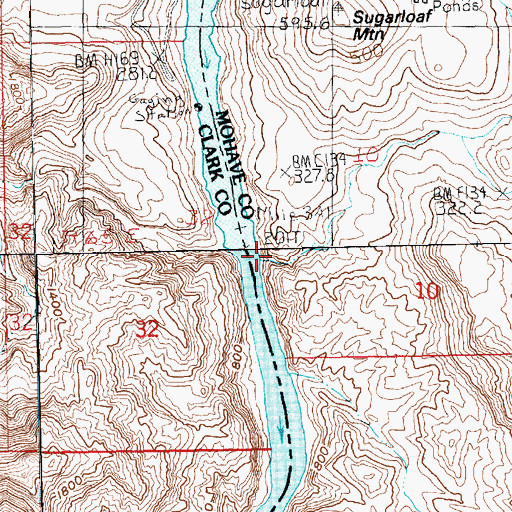 Topographic Map of Nebula Spring, AZ
