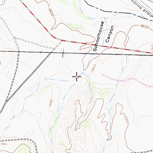 Topographic Map of Deadman Canyon, CA