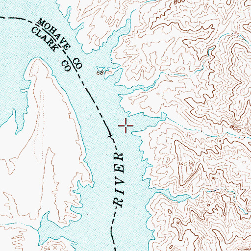 Topographic Map of Wrong Cove, AZ