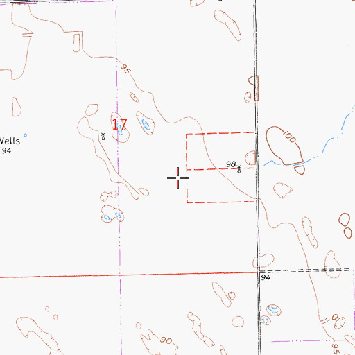 Topographic Map of Gallo Bamboo Dairy, CA