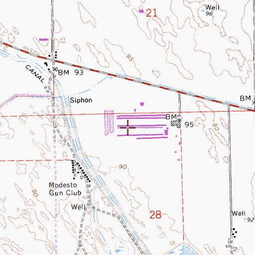 Topographic Map of Gallo Bear Creek Dairy, CA