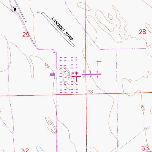 Topographic Map of Gallo Cottonwood Dairy, CA