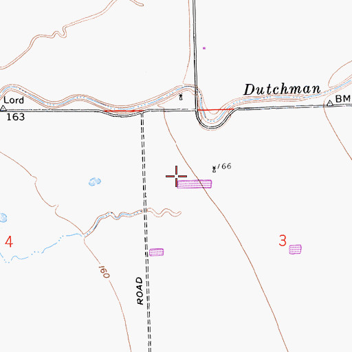 Topographic Map of Rock - Shar Dairy, CA