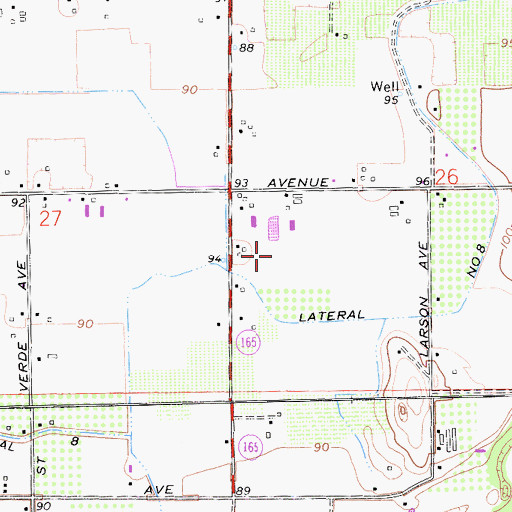 Topographic Map of Wickstrom Dairy, CA