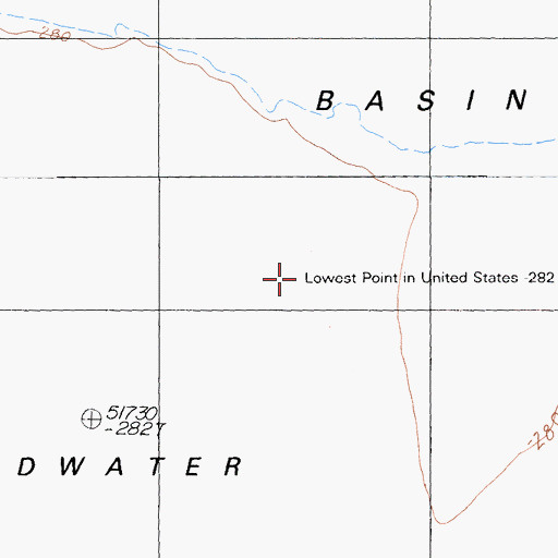 Topographic Map of Death Valley, CA