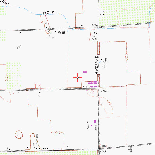 Topographic Map of Bettencourt and Marson Dairy, CA