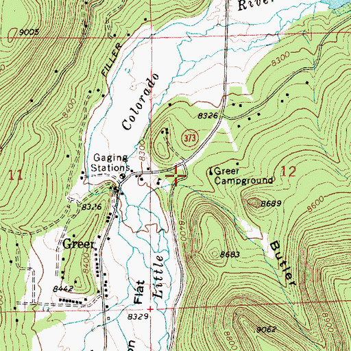 Topographic Map of Butler Canyon, AZ