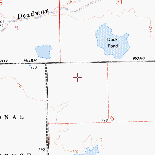 Topographic Map of Homen Dairy Farms, CA