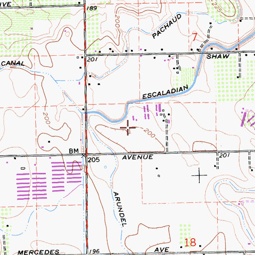 Topographic Map of Sherman Dairy, CA
